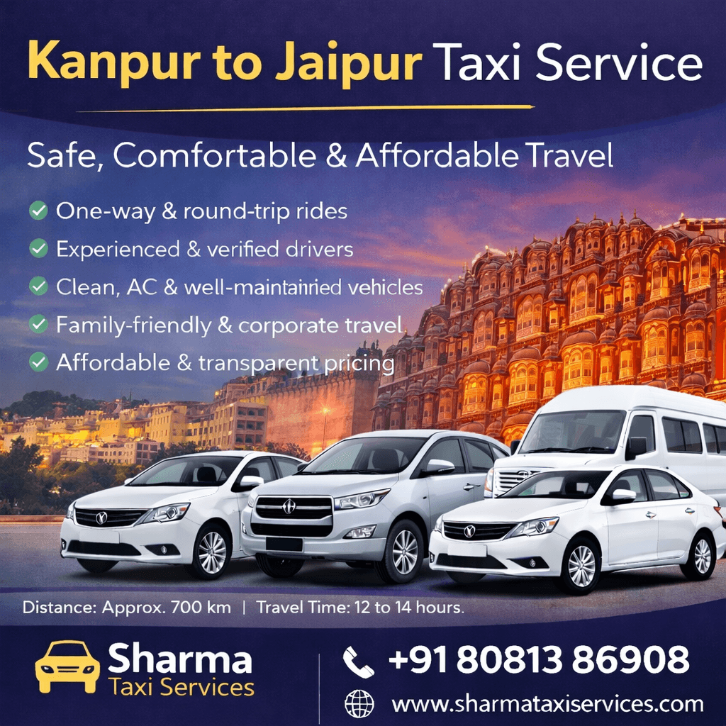 Kanpur to jaipur taxi service
